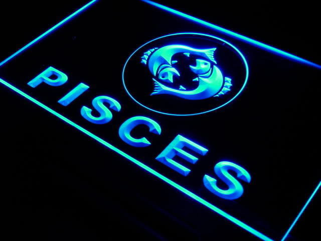 Pisces Zodiac LED Light Sign